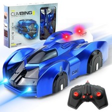 Wall Climbing RC Car Kids Remote Control Stunt Car LED Wall Racer Toy