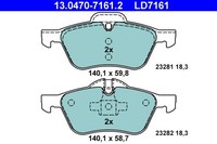 Bremsbelagsatz Scheibenbremse ATE Ceramic 13.0470-7161.2 FüR Mini R53 R50 R52