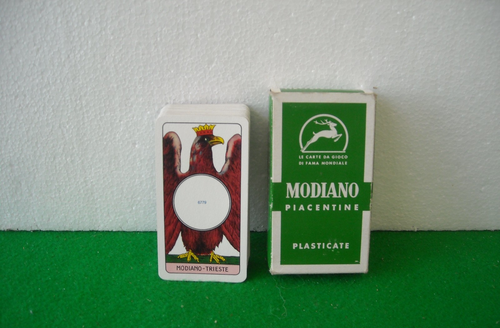 CARTE PIACENTINE TELATE TRIPLEX PLASTICATE MODIANO 81/90 ANNI '80 - Foto 2 di 2
