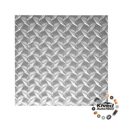 10.63''x10.63'' Scale Diamond Plate Aluminium Sheets SILVER
