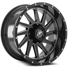 Xf Off-road Xf-216 20x9 6x135 12 Gloss Black Milled Wheel Rim Fits Navigator Xf Off-road Xf-216 20x9 6x135 12 Gloss Black Milled Wheel Rim Fits Navigator