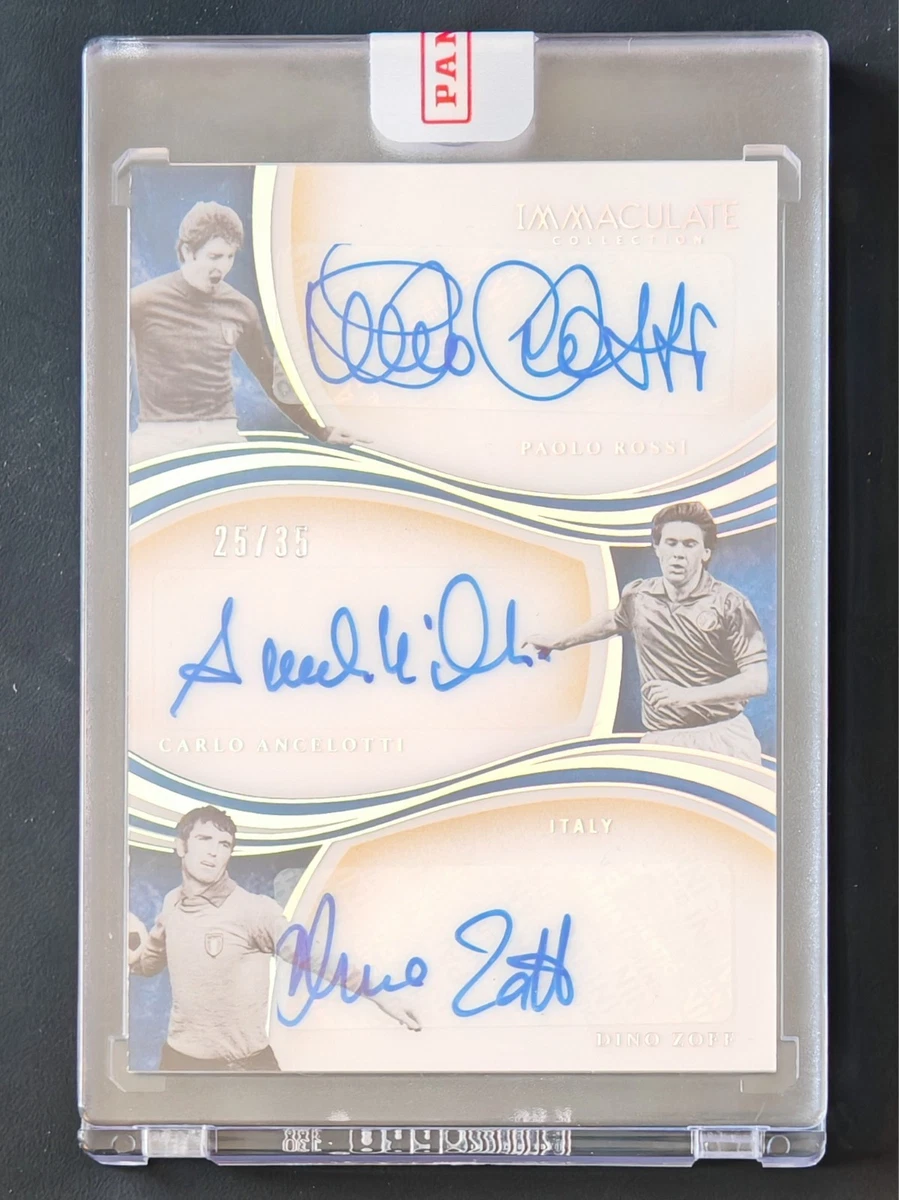 Italy Autographed FIFA World Cup Soccer Trading Cards