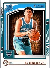 KJ Simpson JR #247 - RC Base Set - 2024-25 Panini Donruss - Charlotte Hornets