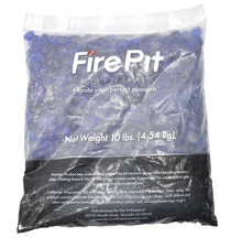 Fire Pit Essentials 10 lbs Glass Marbles For Fire Pit Blue Home/Outdoor Decor