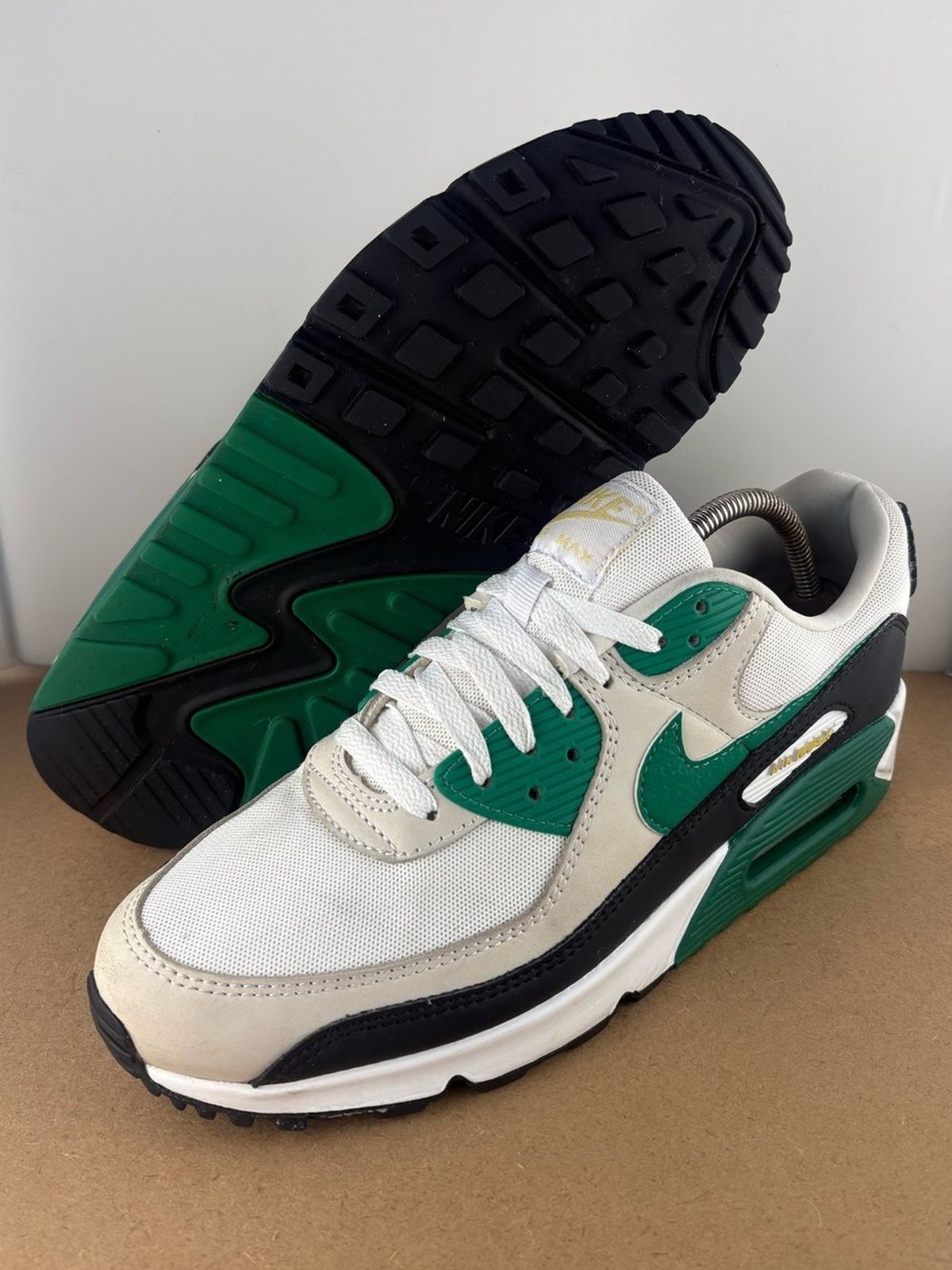 Nike Air Max 90 Malachite White Green Black FB9658-102 Men's Athletic Size 9.5