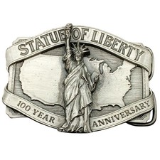 Statue Of Liberty Centennial Belt Buckle Pewter Limited Edition 1284/10000 Vinta