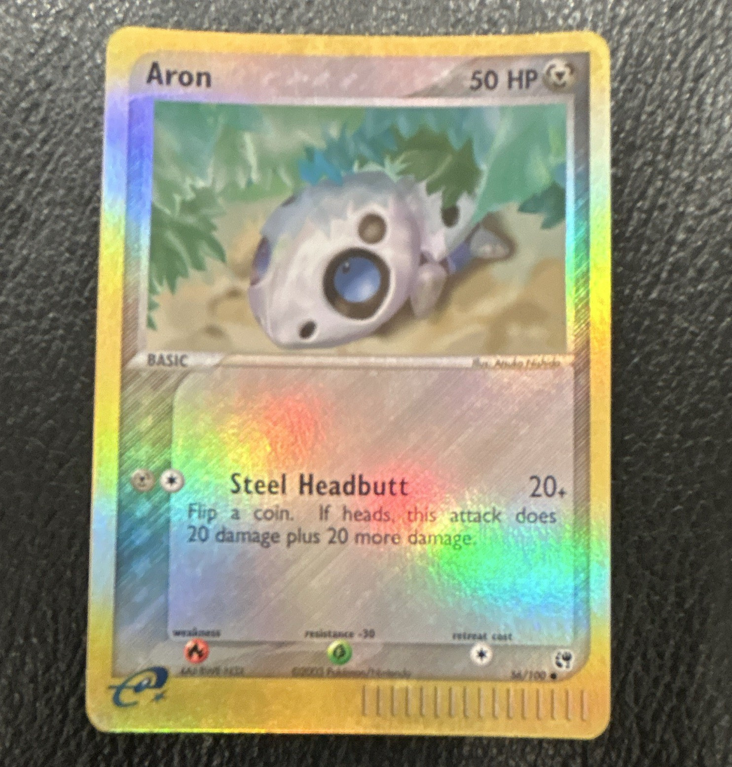 The Pokémon Company Aron 56/100 Sandstorm Reverse Holo Common Basic 50 HP