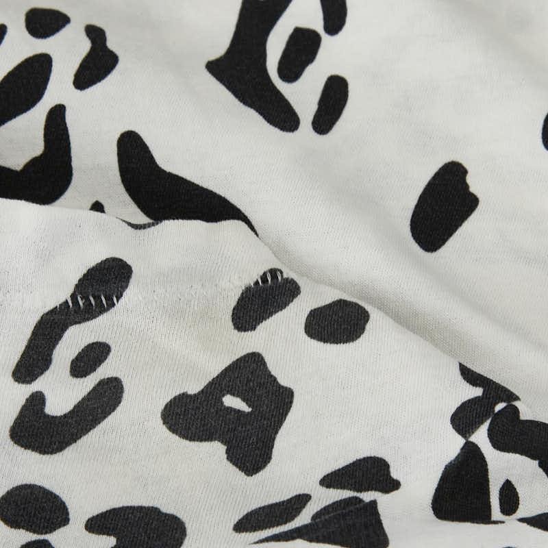 T shirt Saint Laurent bambino gatto taglia M bianca nera cotone donna