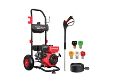 PowerSmart 3400PSI 2.5GPM 212cc Gas Pressure Washer Hot/Cold Water 5 Nozzles