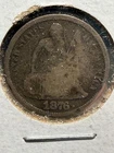 1876 United States cc Seated Liberty Dime coin