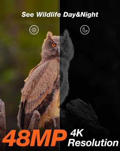 iZEEKER Solar Wildlife Camera 4K 30fps 48MP, Trail Camera with 2600mAh Battery, - Picture 7 of 7