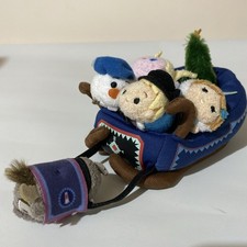 Disney Tsum Tsum Frozen Schlitten Mini Set Weihnachten Elsa Anna Olaf Kristoff Sven