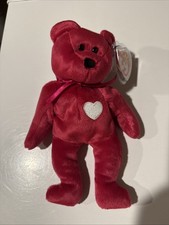 Ty Beanie Baby Valentina the Red Bear Plush Stuffed Toy 8.5 Inch