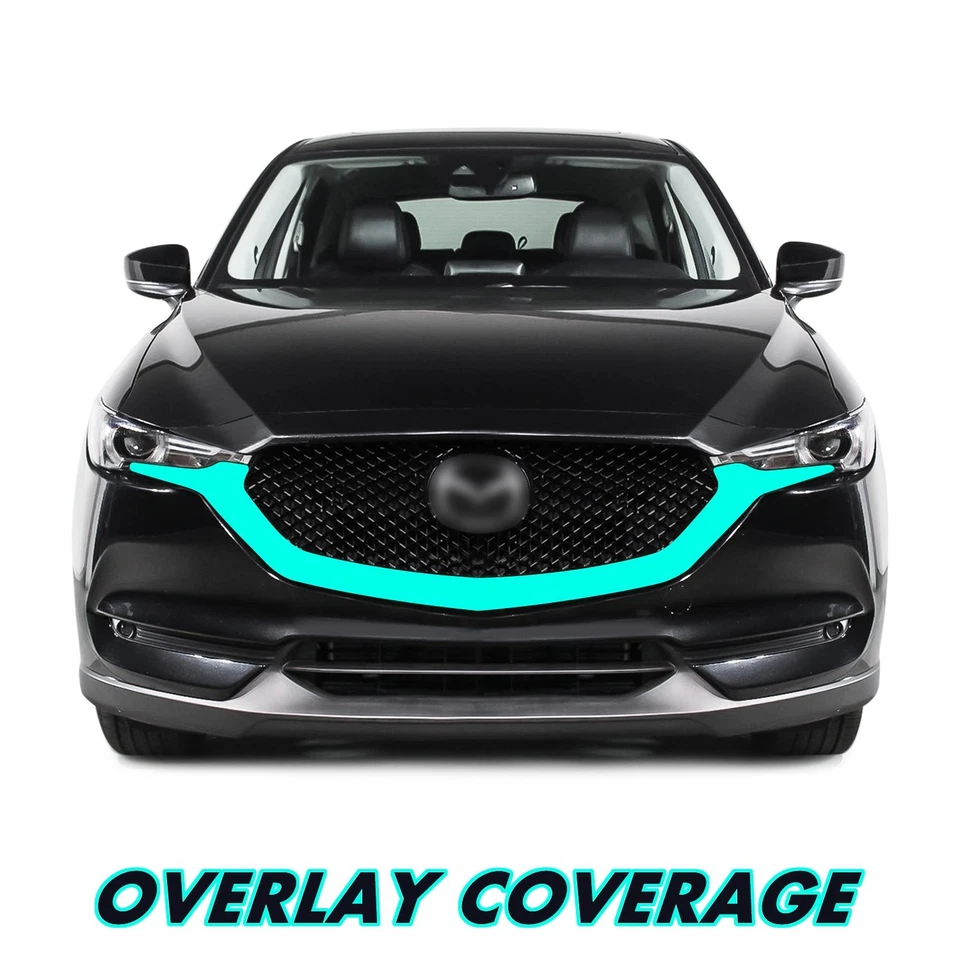 Vinilo apagón eliminación de cromo para Mazda CX5 CX-5 2017-21 moldura de parrilla Foto 2 de 4