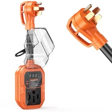 18000J 50A RV Surge Protector with Smart LED Display Voltage Protection Camper