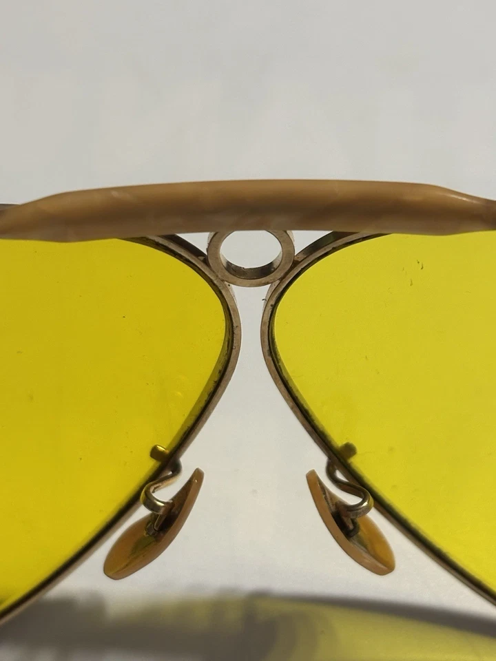 Gafas de tiro Ray Ban B&L vintage estilo temprano 1/10 12K GF con estuche de metal original Foto 4 de 4