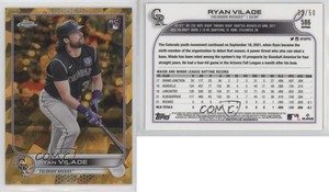 2022 Topps Chrome Sapphire Edition Gold /50 Ryan Vilade #586 Rookie RC