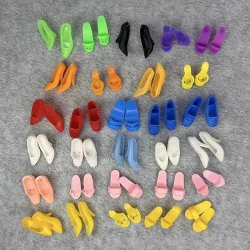 Vintage 80s Totsy FLAIR Doll Shoes Heels Sandals Multicolor Barbie Clone Lot 58