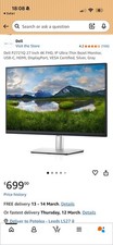 Dell 27" 4K Monitor USB-C P2721Q with stand, used excellent condition