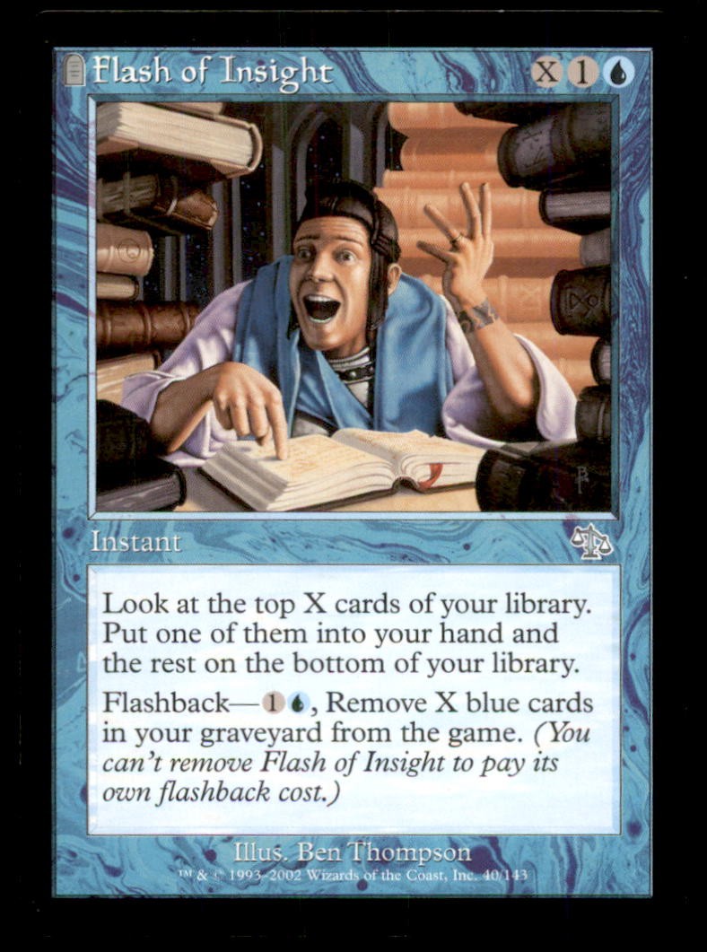 Flash of Insight LP Light Play Judgment MTG [10754]
