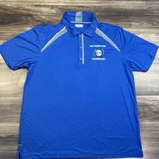 OnTour Shirt Mens XL Blue Polo 2017 Champion Shirt