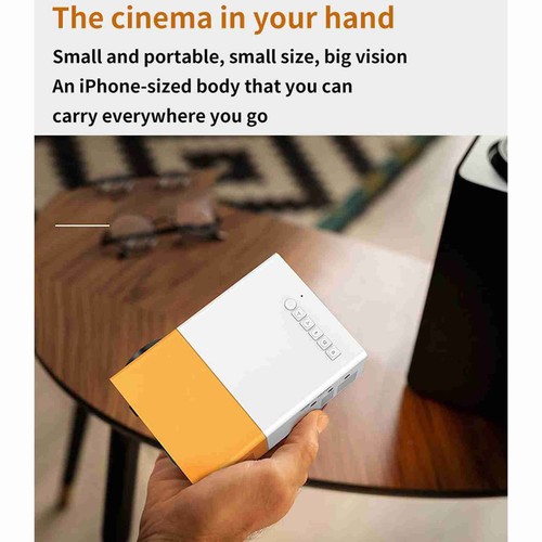 Portable Projector 400-600lm High Definition Movie Projector For Indoor Out VA - Photo 10 sur 12