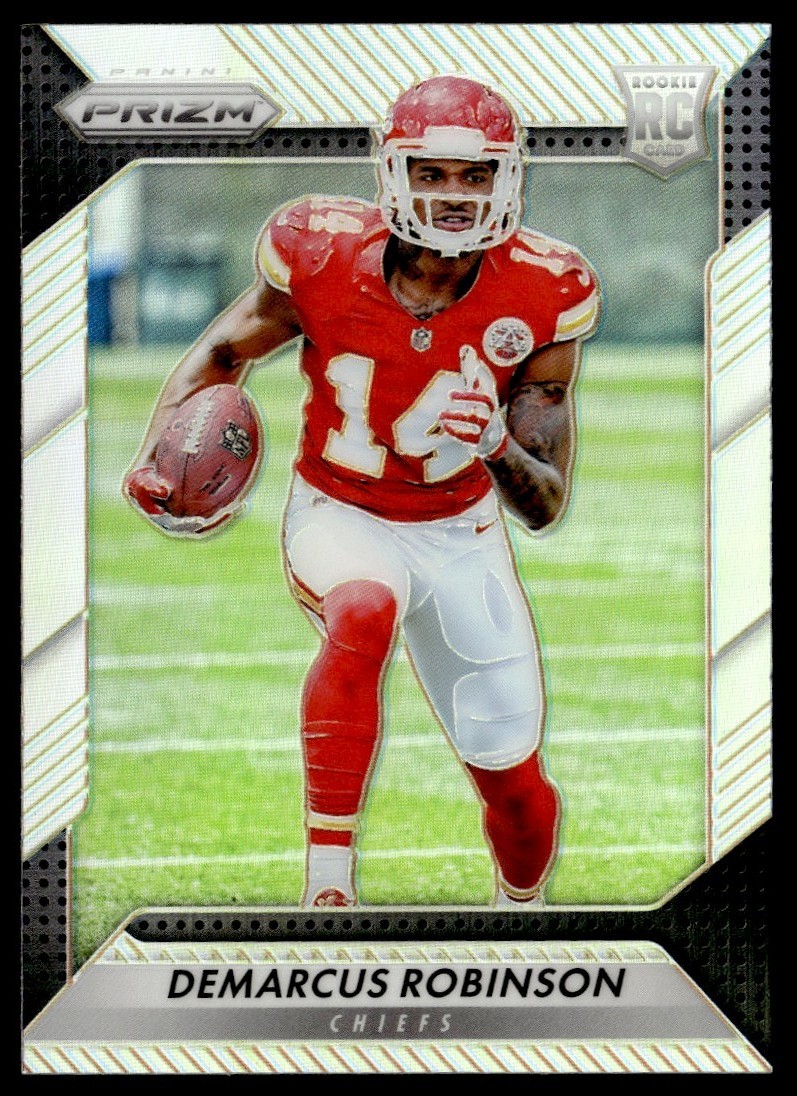 2016 PANINI PRIZM SILVER DEMARCUS ROBINSON KANSAS CITY CHIEFS #224