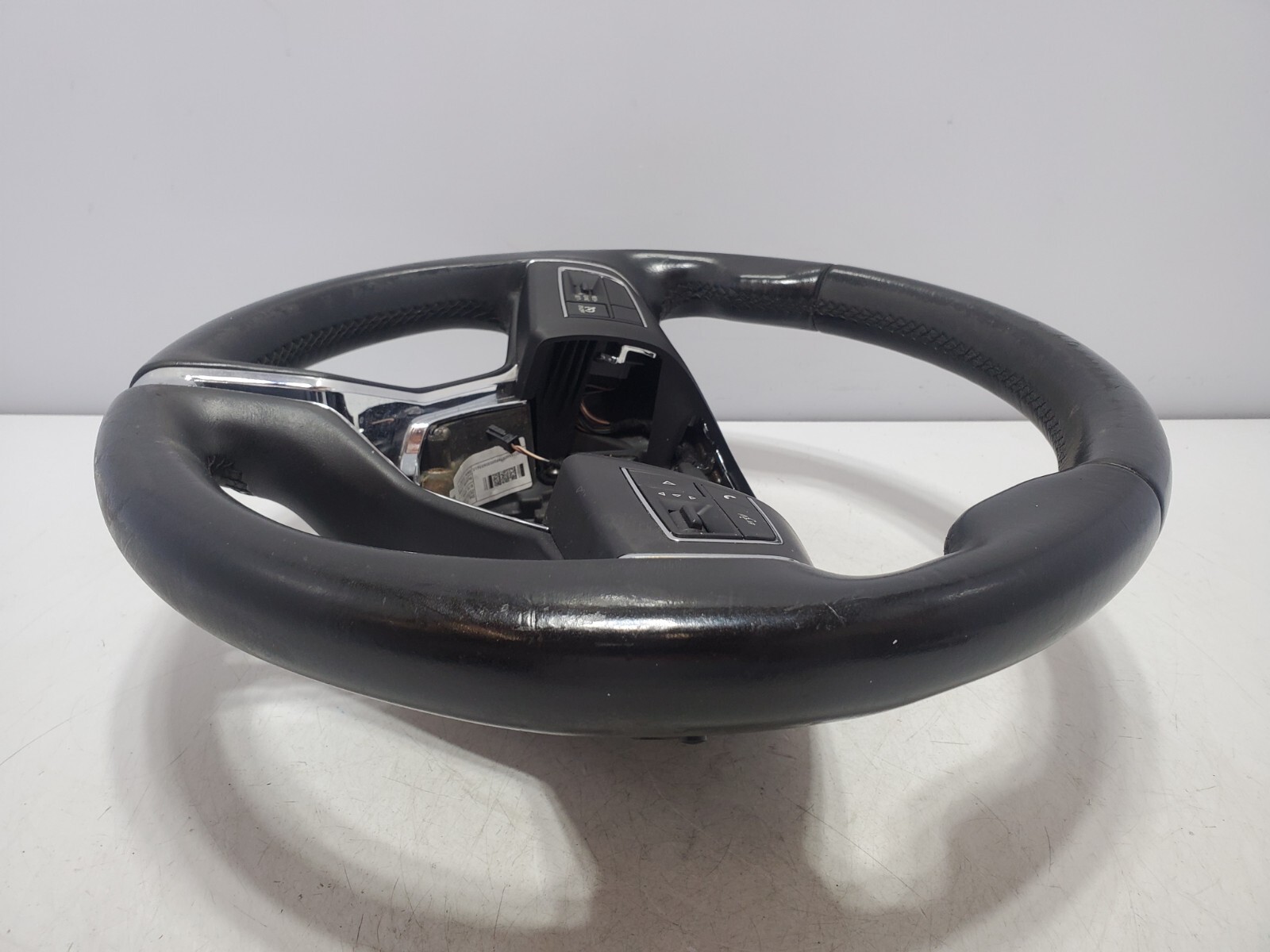 ✅14-17 OEM Maserati Ghibli Leather Driver Steering Wheel Black Assembly