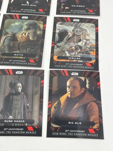 TOPPS ON DEMAND STAR WARS PHANTOM MENACE 20th ANN. 25 CARD Set 8/10 Jar-Jar - Picture 12 of 13