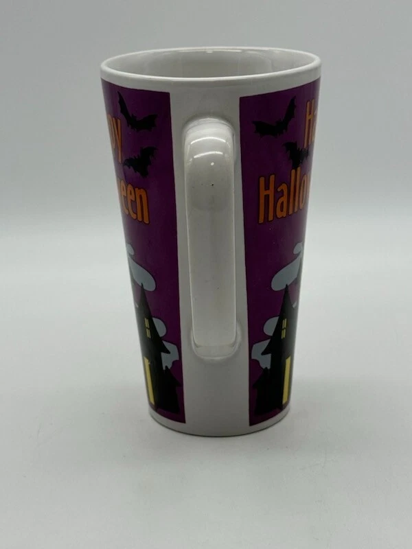 Taza de café con leche alta Happy Halloween cerámica casa embrujada bruja 16 oz Foto 4 de 4