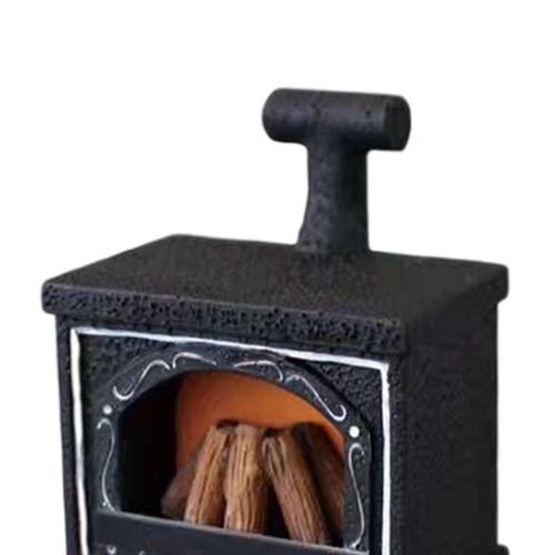 1:12 Scale Dolls House Miniature Fireplace LED Light Living Room Accessories - Picture 4 of 6