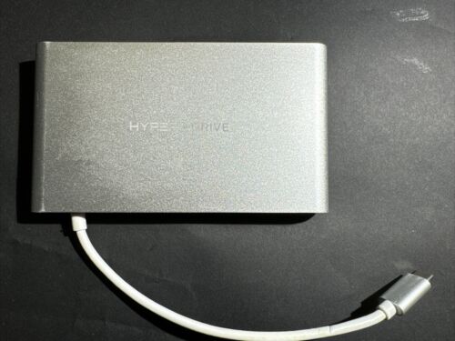 HyperDrive USB-C Hub Adapter Power 9 in 1 USB Hub 4K - Space Grey Apple/PC - Picture 1 of 5
