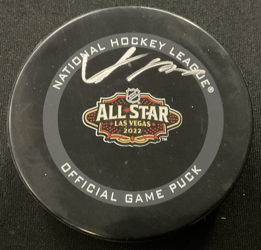 Adam Fox Autographed Signed New York Rangers 2022 Las Vegas All-Star Game Puck FANATICS B474547 