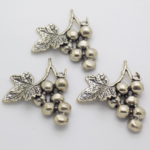 Vintage Italien Fait à la Main Véritable Argent Raisins Plat Miniature Figurine - Photo 12 sur 15