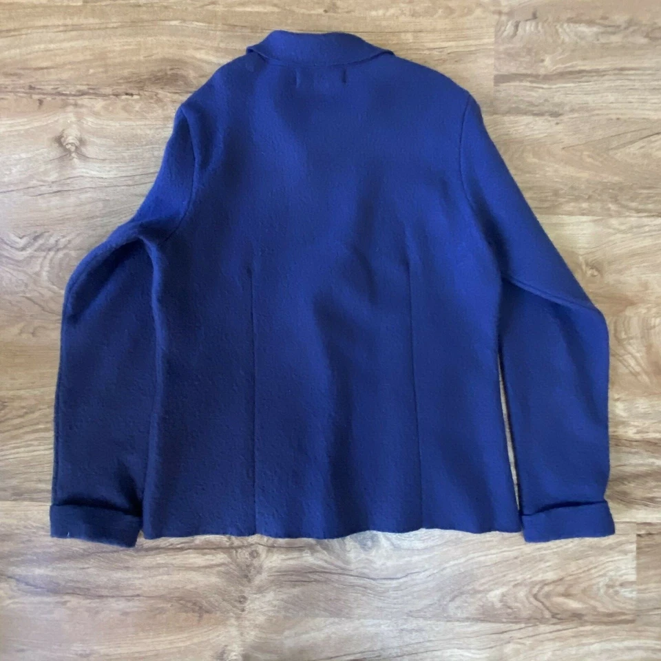 Vintage Geoffrey Beene Sport 100% Boiled Wool Jacket Purple Womens Size Large - Image 3 of 4