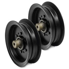 2PK Flat Idler Pulley For AYP Craftsman Husqvarna 196106 197379 532196106