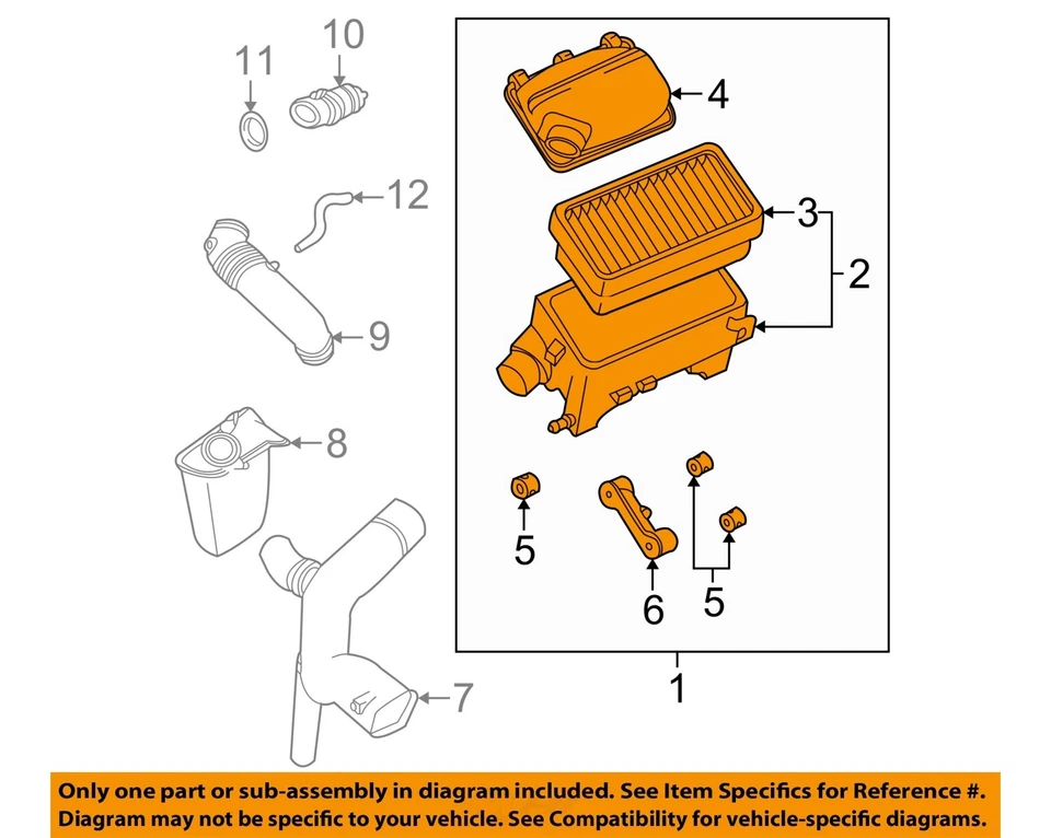 Conjunto de filtro de aire usado se adapta a: Saturn L SERIES 2002 2,2 L VIN F grado de octavo dígito Foto 3 de 4