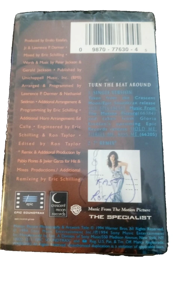 Gloria Estefan Turn The Beat Around 1994 Single Cassette Tape - Image 2 of 2