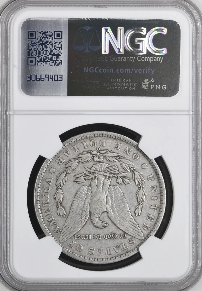1889 O Morgan Silver Dollar $1 NGC F15 BX3-44 - Image 2 of 2