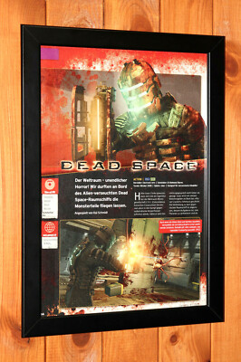 Dead Space Video game PS3 Xbox 360 Promo Rare mini Poster / Ad Page Framed