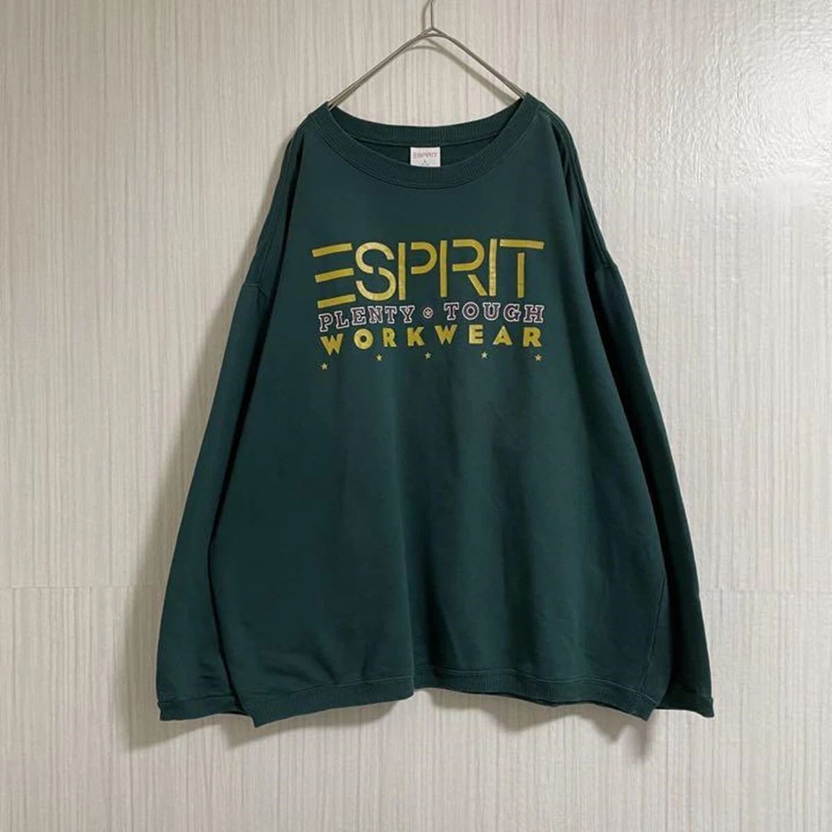 ESPRIT Sweatshirt Green Size L Print Front Logo From JAPAN eBay