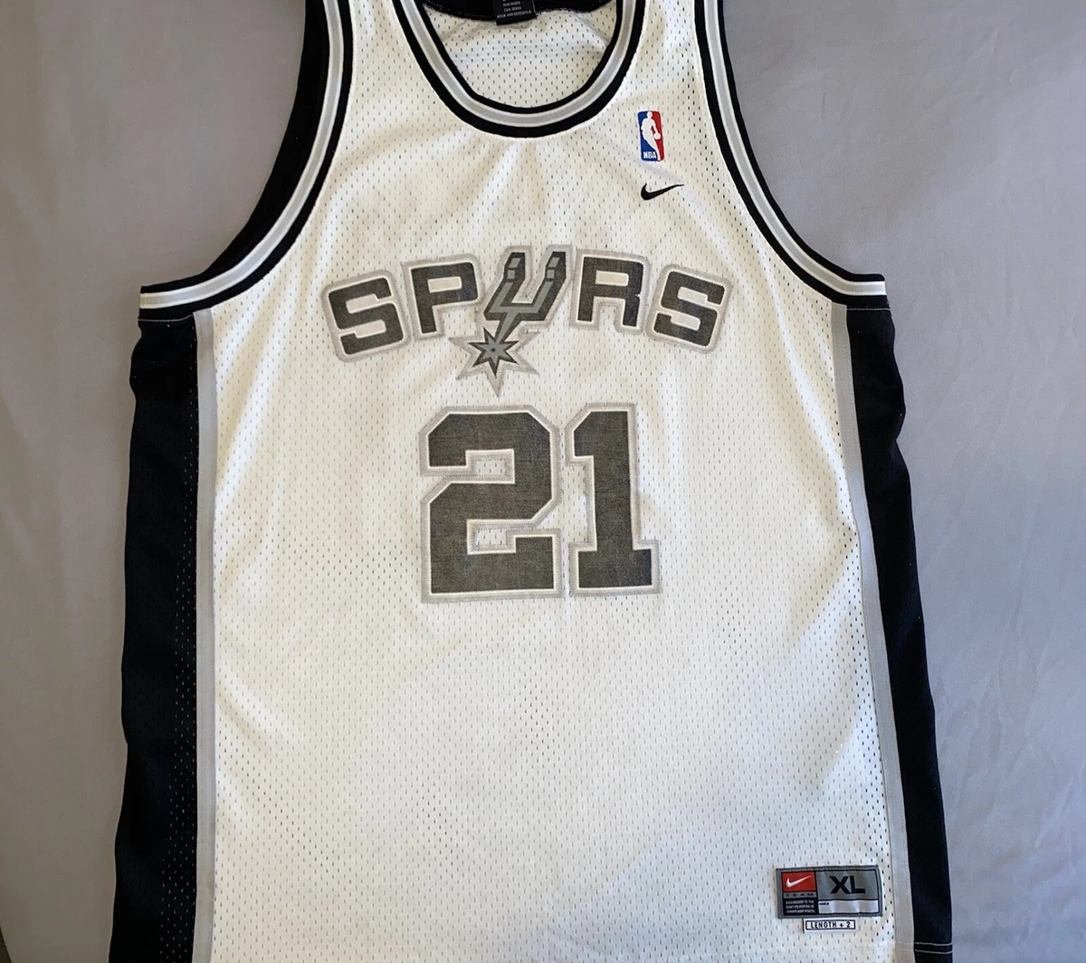 Vintage Tim Duncan San Antonio Spurs Nike Jersey Size XXL 