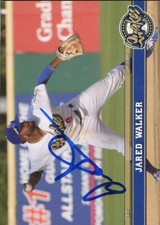 2018 Cucamonga Quakes JARED WALKER Signed Card autograph AUTO DODGERS