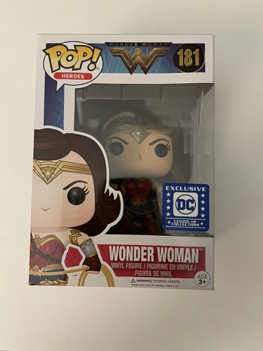 Funko Pop Wonder Woman #181 DC Comics Exclusive Warner Bros. In Protector