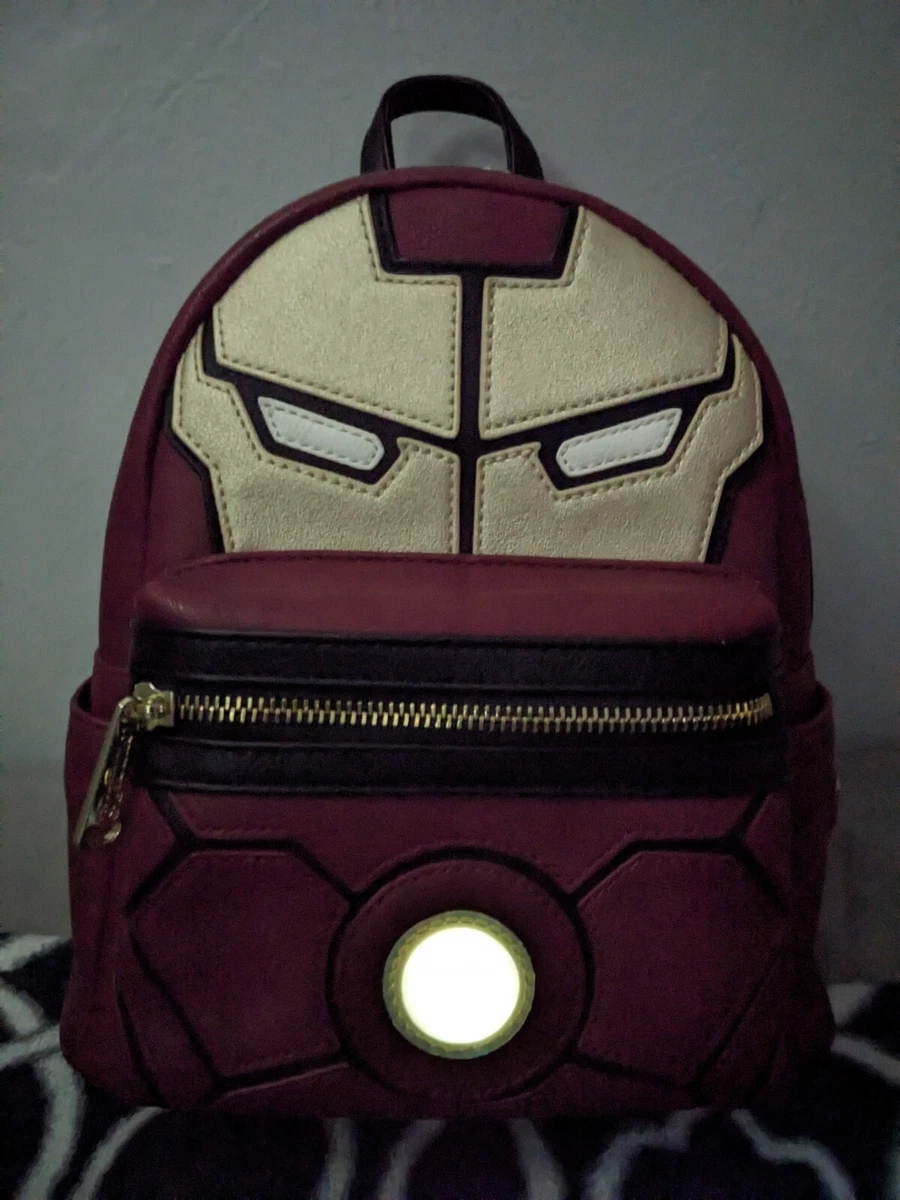 Loungefly Marvel Iron man REACTOR LIGHTS UP mini backpack eBay