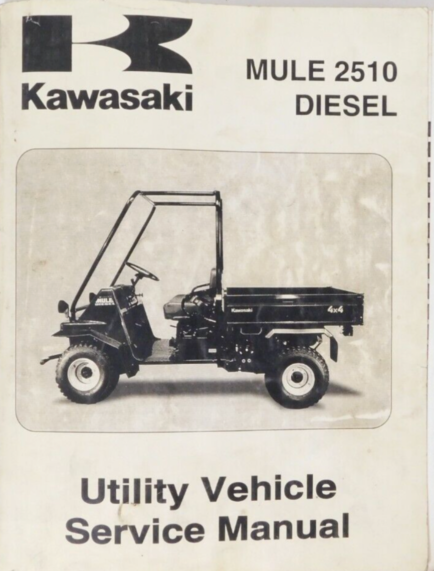 Kawasaki MULE 2510 Diesel Utility SXS Service Manual 99924125101
