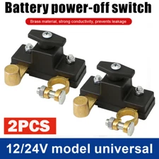 2X Car Battery Disconnect Isolator Cut Off Switch 12V Universal Battery Terminal