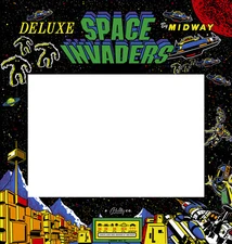 Space Invaders Deluxe Arcade Monitor Bezel Sticker Decal