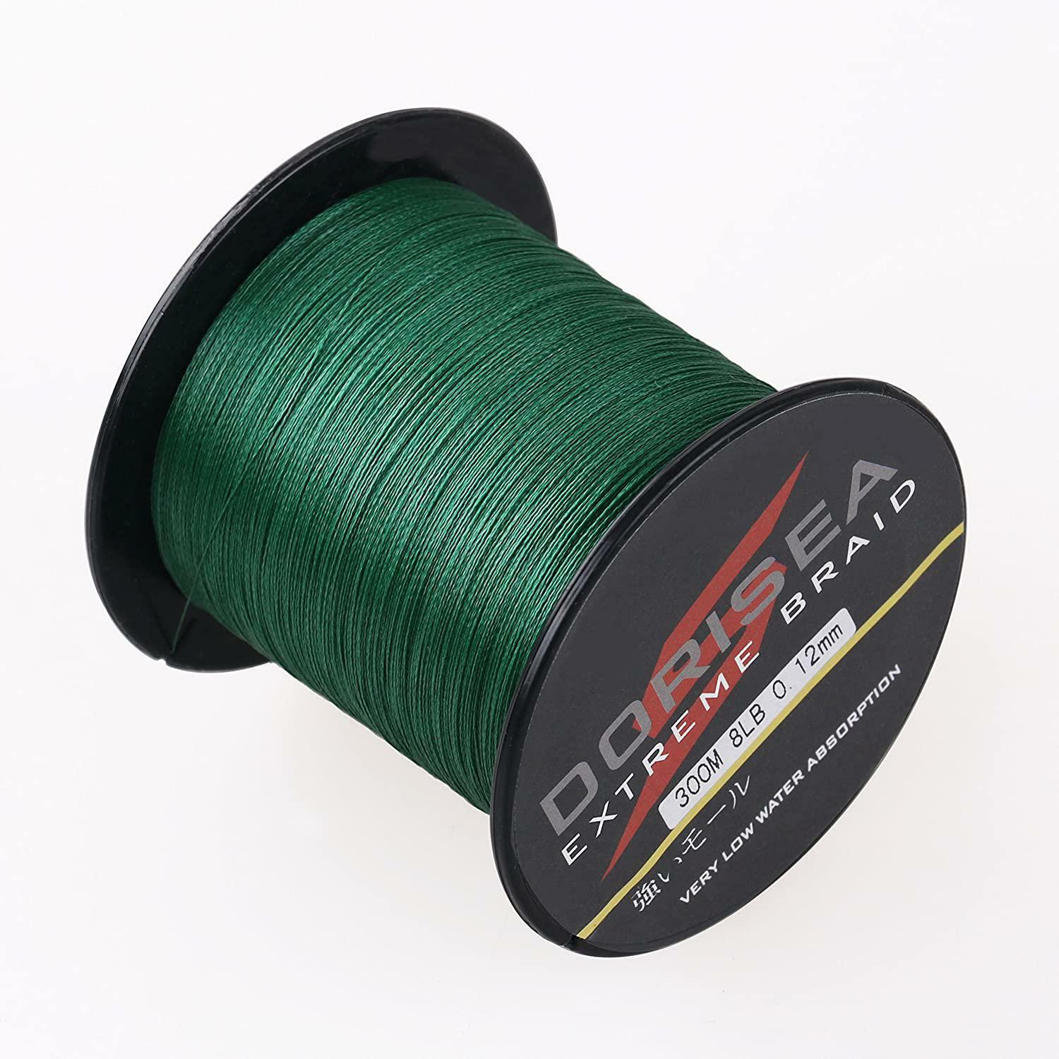 Dorisea Extreme Braid 100 Pe Moss Green Braided Fishing Line 109Yards
