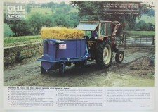 prospectus brochure GHL Machines Agricoles hachoir paille tracteur tractor